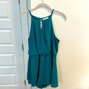 Lush Teal Romper